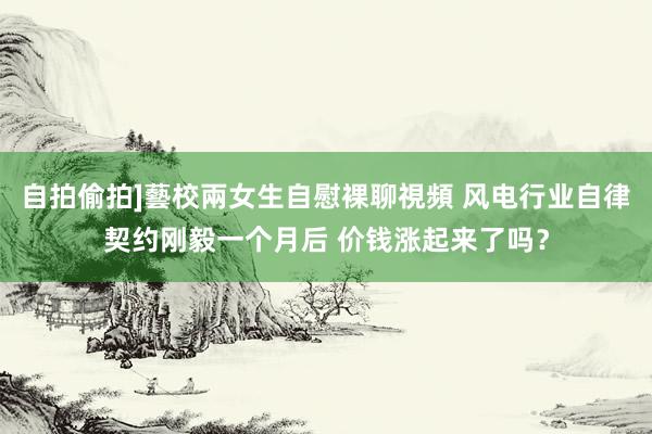 自拍偷拍]藝校兩女生自慰裸聊視頻 风电行业自律契约刚毅一个月后 价钱涨起来了吗？