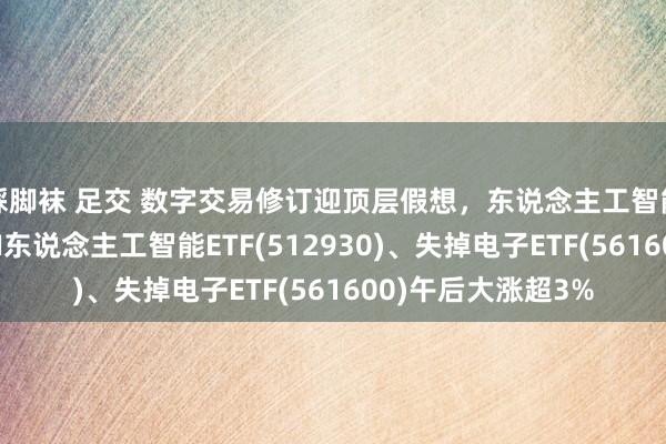 踩脚袜 足交 数字交易修订迎顶层假想，东说念主工智能行业催化不休，AI东说念主工智能ETF(512930)、失掉电子ETF(561600)午后大涨超3%